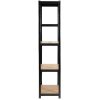Fancy Garden Garázs Fém Polcrendszer Acél/MDF Fekete 175kg Teherbírás 2xREGMET8040180CZA