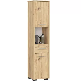 AKORD FIN Artisan Tölgy Fürdőszobai Állószekrény 140cm