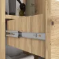 AKORD FIN Artisan Tölgy Fürdőszobai Állószekrény 140cm