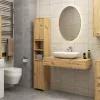 AKORD FIN Fürdőszobai Oszlopszekrény Artisan Tölgy 85cm