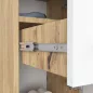   FIN Fürdőszobai Álló Szekrény Artisan Tölgy-Fehér 85cm