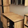 AKORD VAMI Fali Fürdőszobabútor Szett Craft Tölgy/Fekete