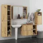   AKORD VAMI Fali Fürdőszobabútor Szett Artisan Tölgy/Kasmír