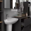 AKORD VAMI Fali Fürdőszobabútor Szett Grafit Szürke / Artisan Tölgy