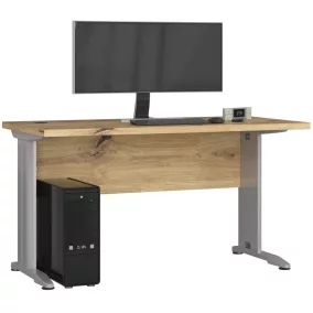   AKORD BM-135 Artisan Tölgy Számítógépasztal Fém Lábakkal