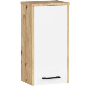   AKORD FIN W30 Fali Fürdőszobai Szekrény Artisan Tölgy-Fehér