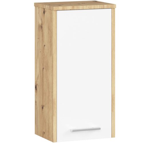 AKORD FIN W30 Fali Fürdőszobai Szekrény Artisan Tölgy-Fehér