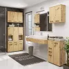 AKORD FIN W30 Fali Fürdőszobai Szekrény Artisan Tölgy
