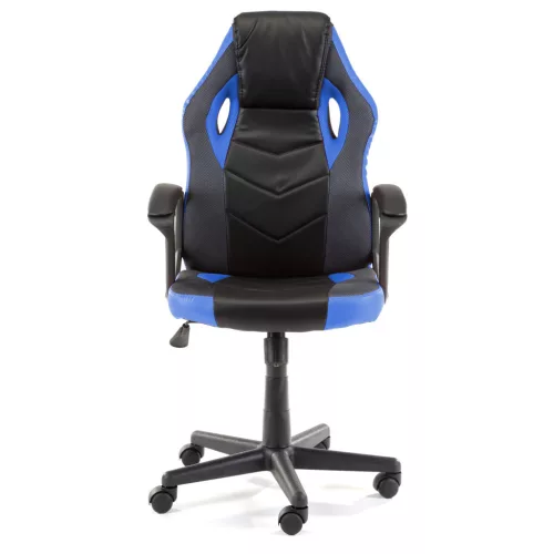 Furniture 4 Gamers FG-19 Gamer Szék Műbőr Fekete-Kék Ergonomikus