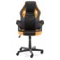 Furniture 4 Gamers FG-19 Gamer Szék Műbőr Fekete-Narancssárga Ergonomikus