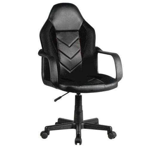 AKORD F4G FG-C18 Gamer Szék Műbőr Fekete Junior