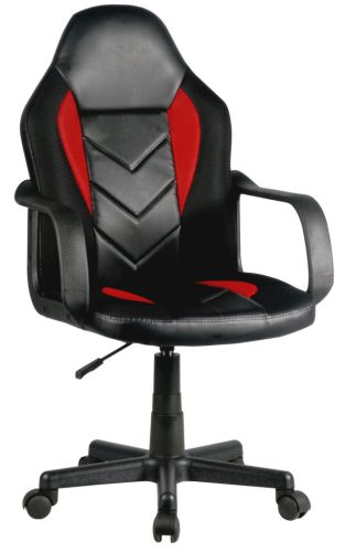 Furniture 4 Gamers FG-C18 Junior Gamer Szék Műbőr Fekete-Piros