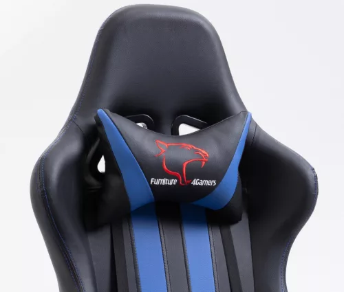 Furniture 4 Gamers FG33 Gamer Szék Műbőr Fekete-Kék Ergonomikus