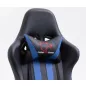   Furniture 4 Gamers FG33 Gamer Szék Műbőr Fekete-Kék Ergonomikus