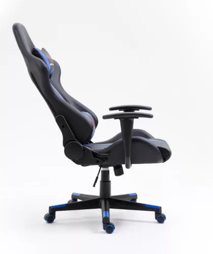 Furniture 4 Gamers FG33 Gamer Szék Műbőr Fekete-Kék Ergonomikus