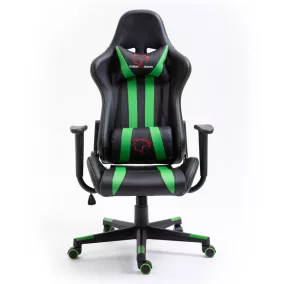   Furniture 4 Gamers FG33 Gamer Szék Műbőr Fekete-Zöld Ergonomikus
