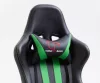 Furniture 4 Gamers FG33 Gamer Szék Műbőr Fekete-Zöld Ergonomikus