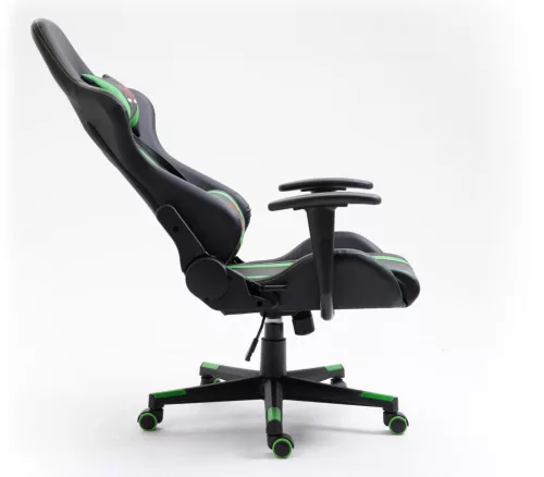 Furniture 4 Gamers FG33 Gamer Szék Műbőr Fekete-Zöld Ergonomikus