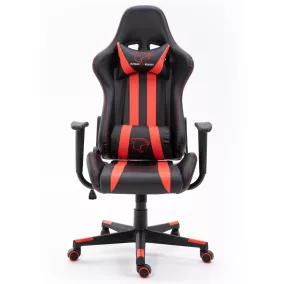   Furniture 4 Gamers FG33 Gamer Szék Műbőr Fekete-Piros Ergonomikus