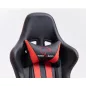   Furniture 4 Gamers FG33 Gamer Szék Műbőr Fekete-Piros Ergonomikus