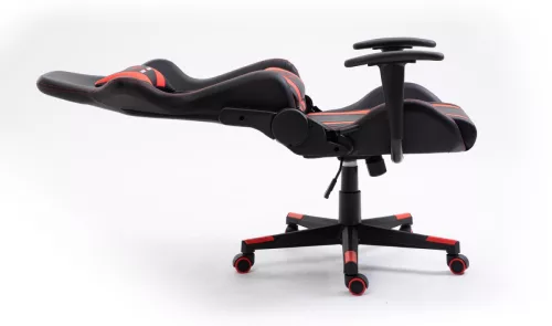 Furniture 4 Gamers FG33 Gamer Szék Műbőr Fekete-Piros Ergonomikus
