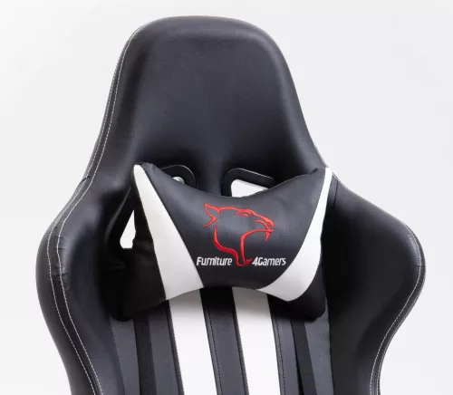 F4G FG33 Gamer Szék Fekete-Fehér Ergonomikus