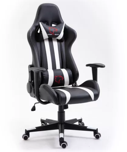 F4G FG33 Gamer Szék Fekete-Fehér Ergonomikus