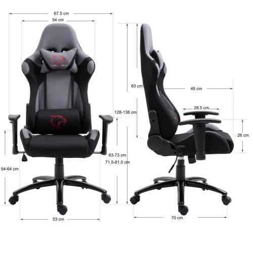 Furniture 4 Gamers FG38 Gamer Szék Szövet Kék
