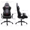 Furniture 4 Gamers FG38 Gamer Szék Szövet Szürke Ergonomikus