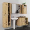 AKORD VAMI W50 Fali Fürdőszobai Szekrény Artisan Tölgy Kasmír