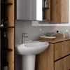AKORD VAMI W50 Fali Fürdőszobai Szekrény Craft Tölgy-Fekete