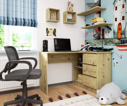 AKORD CLP B16 Sarok Íróasztal Artisan Tölgy Jobbos