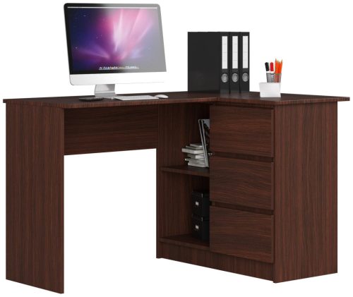 AKORD CLP Sarok Számítógépasztal Wenge Laminált