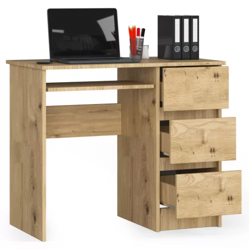 AKORD CLP A-6 Jobboldali Íróasztal Artisan Tölgy