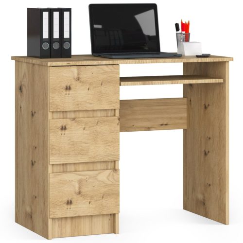 AKORD CLP A-6 Artisan Tölgy Balkezes Számítógépasztal