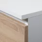   AKORD CLP B20 Sarok Íróasztal Laminált Fehér Sonoma Baloldali