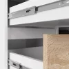 AKORD CLP B20 Sarok Íróasztal Laminált Fehér Sonoma Baloldali