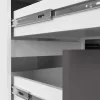AKORD CLP B20 Sarok Íróasztal Laminált Fehér/Szürke Baloldali