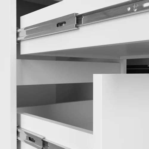 AKORD CLP B20 Balkezes Sarok Íróasztal Laminált Fehér