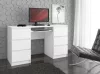 AKORD A-11 Számítógépes Íróasztal 6 Fiókos Fehér Laminált