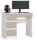 AKORD A-7 Számítógépasztal Laminált Fehér-Cappuccino Magasfényű 90 cm