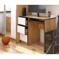   AKORD CLP A-6 Számítógépasztal Laminált Tölgy/Fehér Balkezes