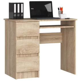 AKORD CLP Sonoma Balkezes Íróasztal Laminált Tölgy