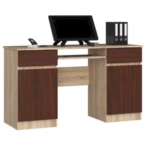Clp A5 2d 2fi Íróasztal Sonoma Tölgy / Wenge