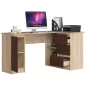 SAROK ÍRÓASZTAL B20 155 cm JOBBOS SONOMA / WENGE