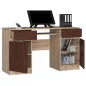 Clp A5 2d 2fi Íróasztal Sonoma Tölgy / Wenge