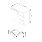   AKORD CLP A-6 Számítógépasztal Magasfényű Fehér 90 cm Jobbos