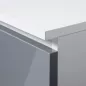   AKORD A-7 Számítógépasztal 90 cm Jobbos Fehér/Metál Magasfényű