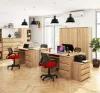 AKORD CLP A-11 Számítógépasztal Laminált Sonoma Tölgy 6 Fiókos