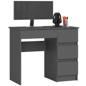 AKORD CLP A-7 Jobboldali Íróasztal Laminált Grafitszürke